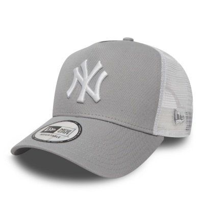 Kap - New Era New York Yankees 9FORTY Trucker (grijs/wit)