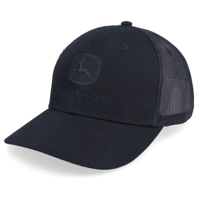 Kap - John Deere Blackout TM Mesh Back Trucker (zwart)