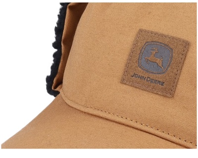 Cap - John Deere Cotton Faux Fur Lining Hat (bruin)