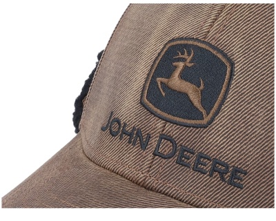 Cap - John Deere Oil Cotton Sherpa Lining (bruin)