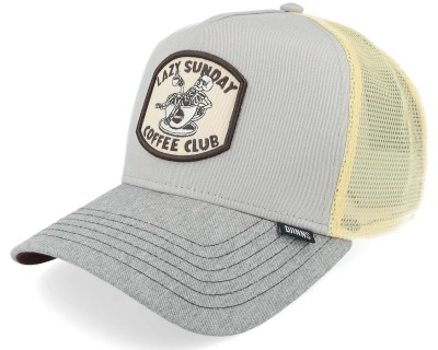 Kap - Djinns HFT Cap Coffee Club Trucker (beige/grijs)