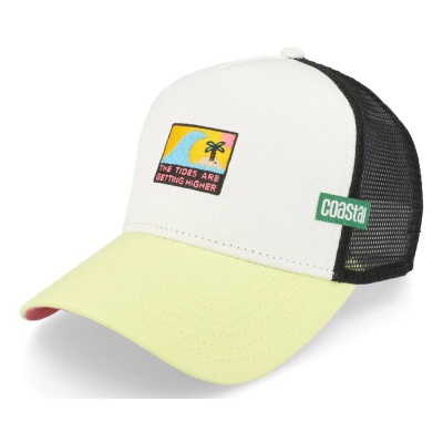 Kap - Coastal HFT HigherTides Trucker (wit/geel/zwart)