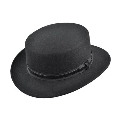 Hoeden - Bernadette Boater Hat (zwart)