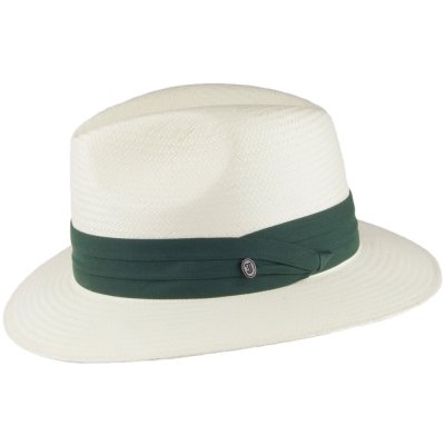 Hoeden - Jaxon Toyo Safari Fedora With Olive Band (wit)
