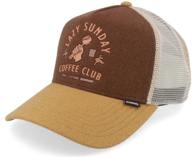Kap - Djinns HFT Cap Lazy Barista Trucker (beige/bruin/crème)