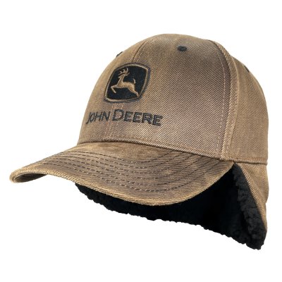 Cap - John Deere Oil Cotton Sherpa Lining (bruin)
