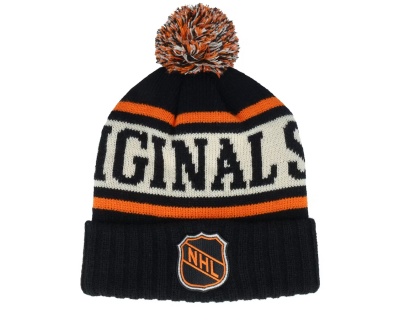 Muts - American Needle NHL Pillow Line Knit (zwart/wit/oranje)