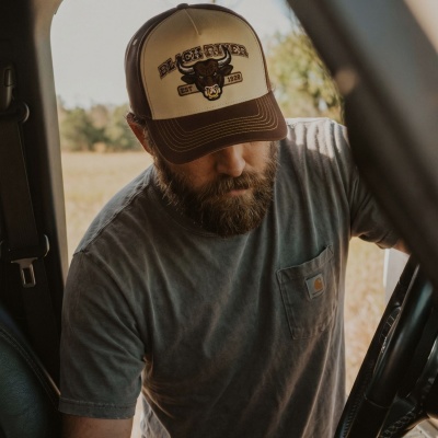 Kap - Black River Cow Cotton Cap (crème/bruin)