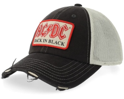 Kap - American Needle ACDC Orville Trucker (wit/zwart)