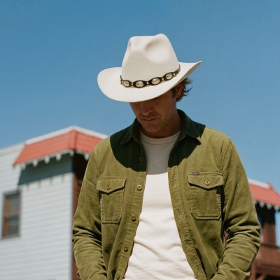 Hoeden - Gårda Pueblo Cowboy (wit)