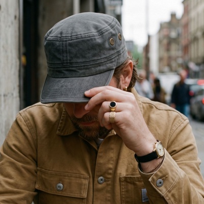 Flat cap - Gårda Viper Army Cap (zwart)