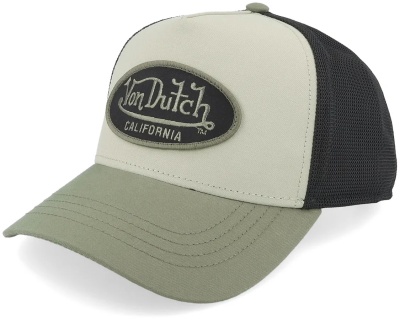 Kap - Von Dutch Embroidery Trucker (zwart/wit/groen)
