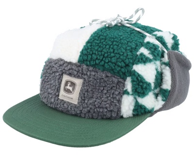 Kap - John Deere Winter Cap (groente/grijs/wit)