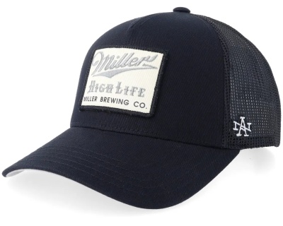 Kap - American Needle Miller High Life Trucker (zwart)