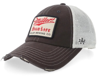Kap - American Needle Miller High Life Trucker (donkergrijs/wit)