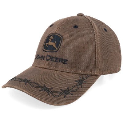Kap - John Deere Oilskin Logo Cap (bruin)
