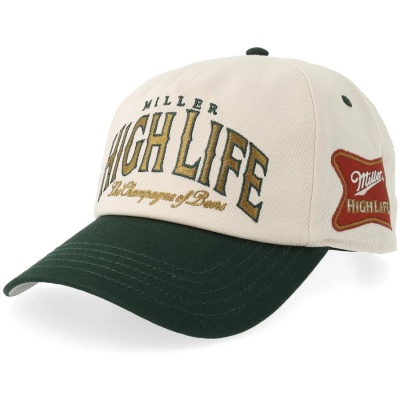 Kap - American Needle Miller High Life Roscoe Cap (offwhite/groen)