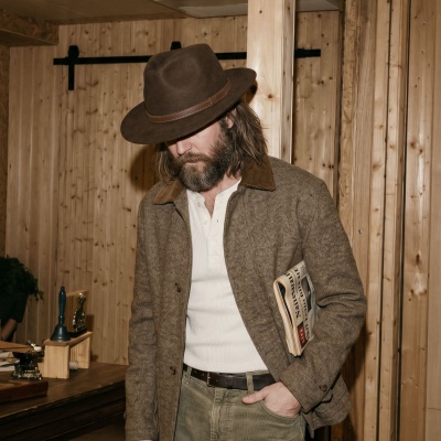 Hoeden - Gårda Tropea Fedora Wool Hat (bruin)