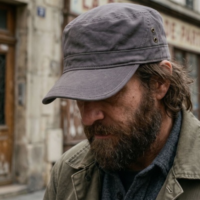 Flat cap - Gårda Army Cap (grijs)