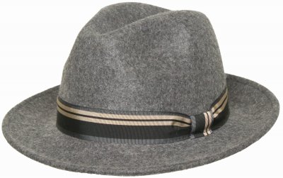 Hoeden - Gårda Montefalco Fedora Wool Hat (grijs)