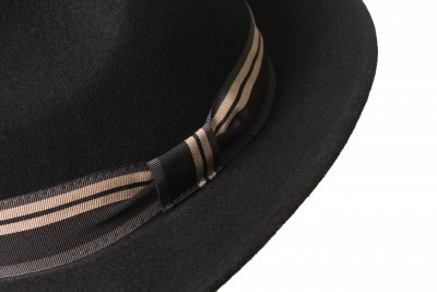 Hoeden - Gårda Montefalco Fedora Wool Hat (zwart)