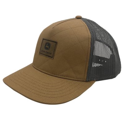 Cap - John Deere Quilted Trucker Cap Coyote (bruin)