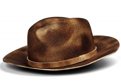 Hoeden - Gårda Distressed Fedora (light)