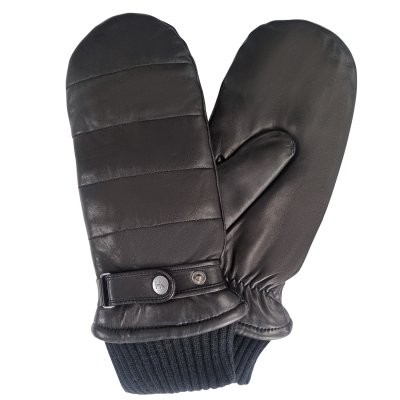 Handschoenen - HK Women's Hairsheep Leather Mittens with Knitted Cuff (Zwart)