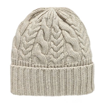 Muts - Gårda Villars Cable Knit Wool Mix Beanie (beige)