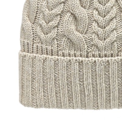 Muts - Gårda Villars Cable Knit Wool Mix Beanie (beige)