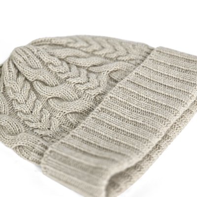 Muts - Gårda Villars Cable Knit Wool Mix Beanie (beige)