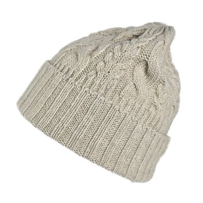 Muts - Gårda Villars Cable Knit Wool Mix Beanie (beige)