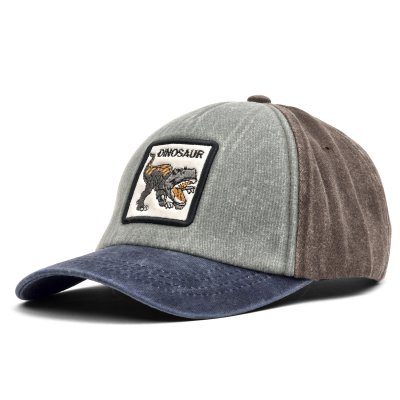 Cap Kind - Gårda Dinosaur Cap (grijs/bruin/blauw)