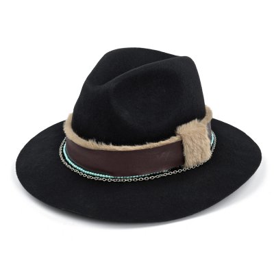 Hoeden - Gårda Luton Fedora (zwart)