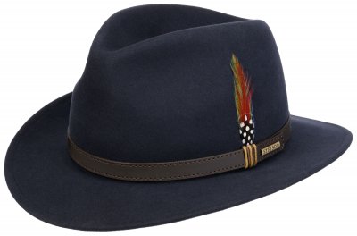 Hoeden - Stetson Traveller Softfelt (blauw)