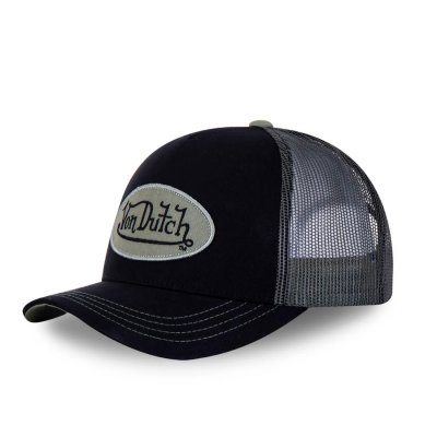Kap - Von Dutch Oval Patch Trucker (groen/zwart)
