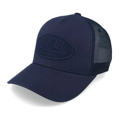 Kap - Von Dutch Oval Patch Trucker (marineblauw)