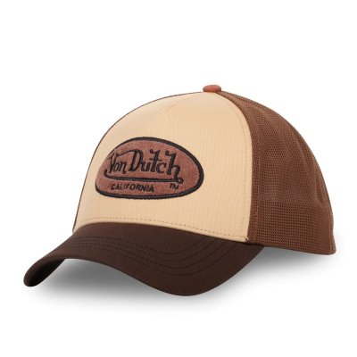 Kap - Von Dutch Oval Patch Trucker (bruin/beige)