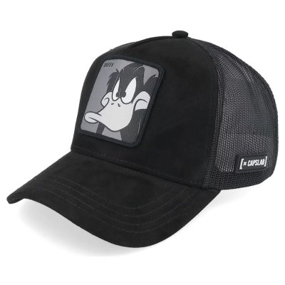 Kap - Capslab Looney Tunes Daffy Duck DUC Trucker (zwart)