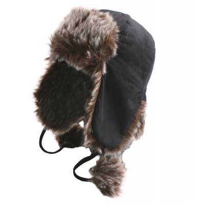 Pilotenmuts - Trapper Hat with Faux Fur (Bruin)