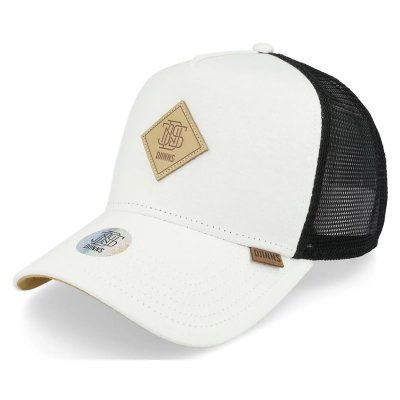 Kap - Djinns HFT Jersey Patch Trucker (wit/zwart)