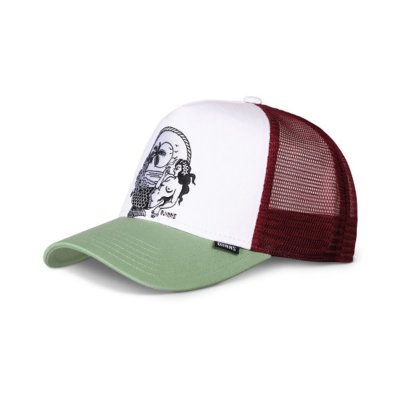 Kap - Djinns HFT Lazy Mermaid Trucker (wit/rood/groen)