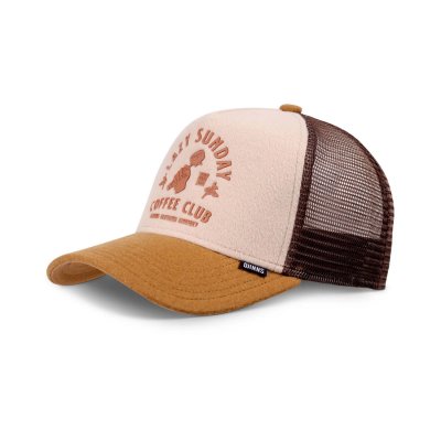 Kap - Djinns HFT Lazy Barista Trucker (beige/bruin)