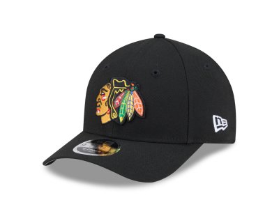 Kap - New Era Chicago Blackhawks 9FORTY M-Crown (zwart)