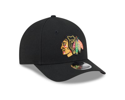 Kap - New Era Chicago Blackhawks 9FORTY M-Crown (zwart)