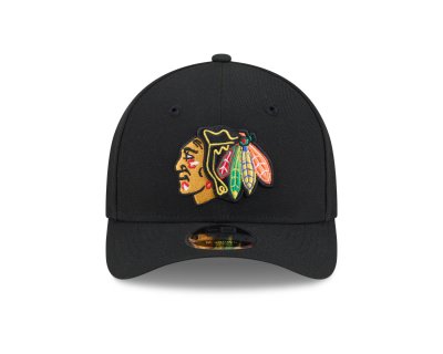 Kap - New Era Chicago Blackhawks 9FORTY M-Crown (zwart)