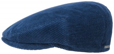 Flat cap - Stetson Kent Cord (blauw)