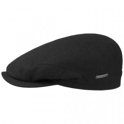 Flat cap - Stetson Belfast Wool/Cashmere (zwart)