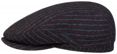 Flat cap - Stetson Driver Cap Woolen Stripe (bruin)