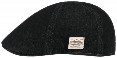 Flat cap - Stetson Texas Denim (zwart)